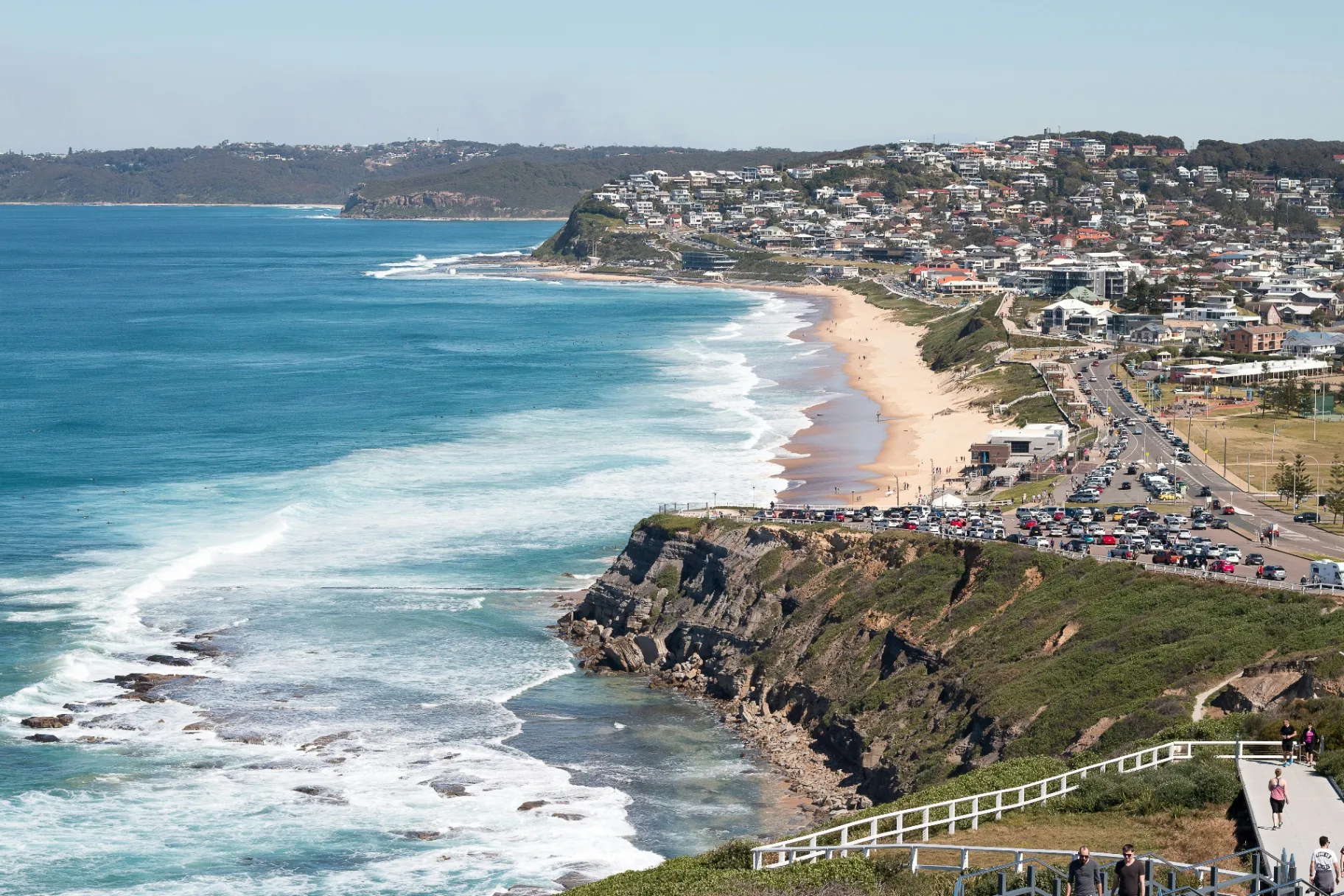 Newcastle coastline at Bar Beach